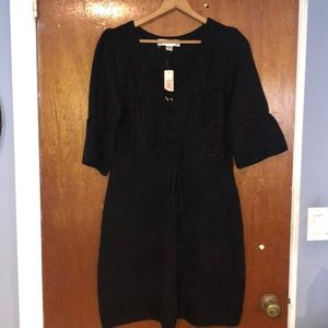 Decree Black Sweater Dress
